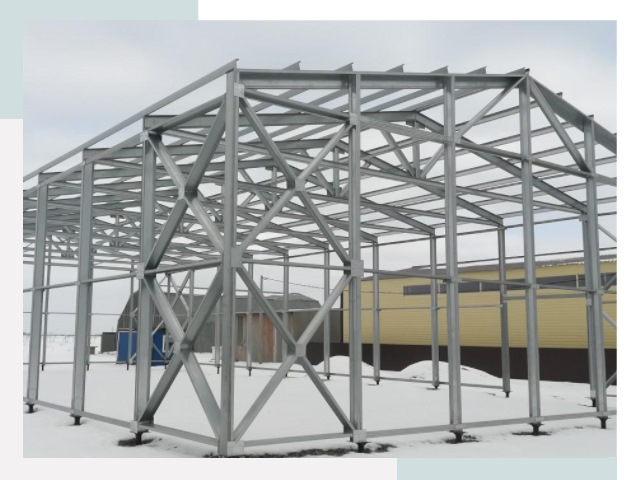 Каркасные ангары в Карталах