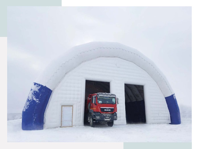 Мобильные ангары в Карталах