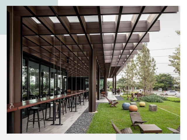 Летние веранды для кафе в Карталах