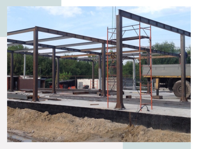 Фундамент для ангаров в Карталах