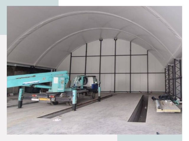 Внутреннее оснащение ангаров в Карталах