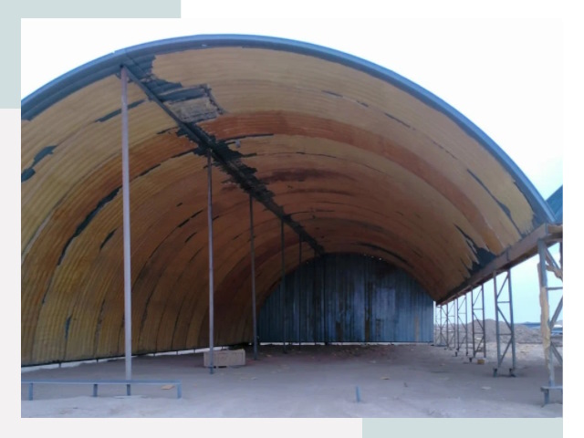 Реконструкция ангаров в Карталах