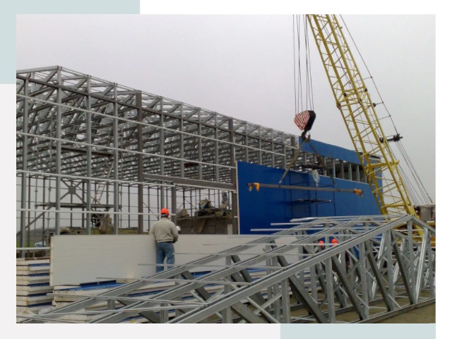 Монтаж ангаров в Карталах